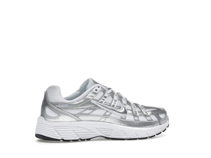 Nike P-6000 White Metallic Silver (GS)
