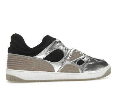 Gucci Basket Low Silver Black