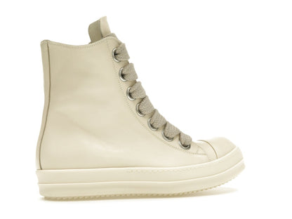 Rick Owens Lido High Sneaks Jumbo Laced Milk