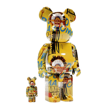 Bearbrick Andy Warhol x Jean-Michel Basquiat #3 100% & 400% Set
