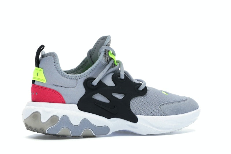 Nike React Presto Wolf Grey Black Rush Pink Volt (GS)