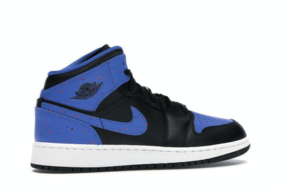 Jordan 1 Mid Royal Paint Splatter (GS)