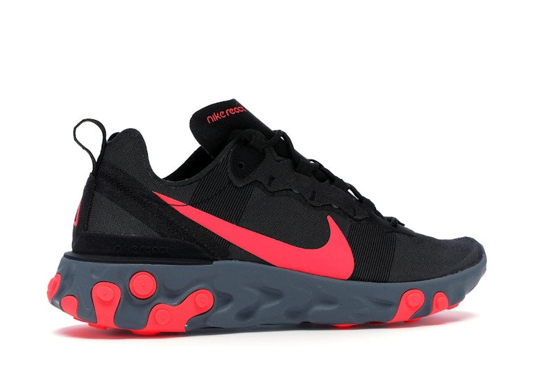 Nike React Element 55 Black Solar Red