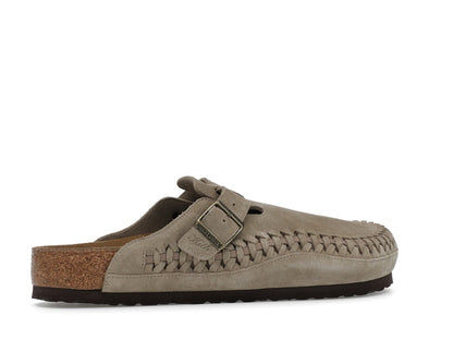 Birkenstock Boston Braided Suede Kith Taupe
