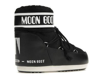 Moon Boot Icon Low Nylon Boot Black White