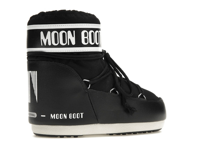 Moon Boot Icon Low Nylon Boot Black White
