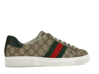 Gucci Ace Web Beige Ebony