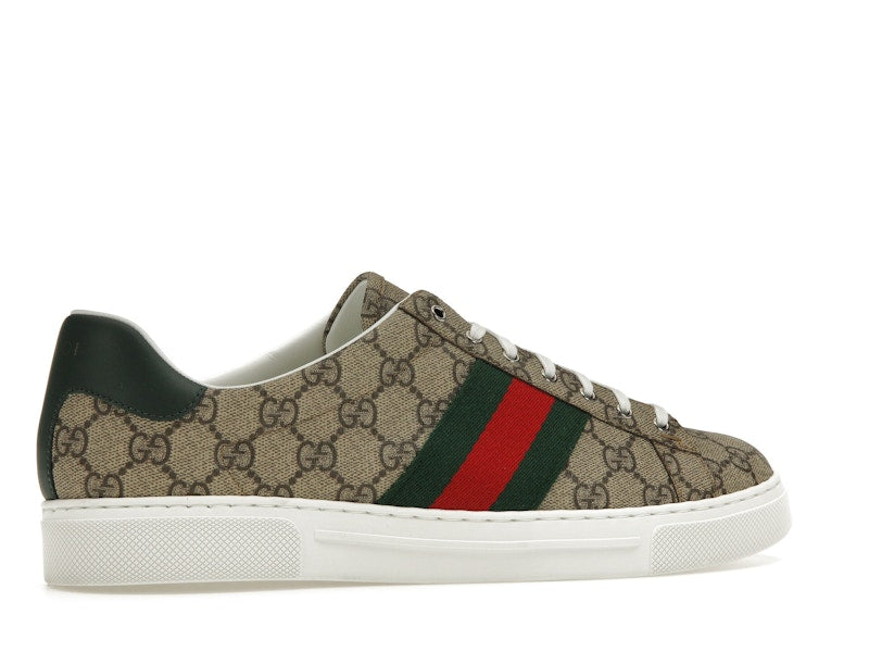 Gucci Ace Web Beige Ebony
