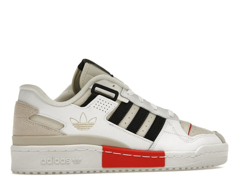 adidas Forum Exhibit Low White Vivid Red