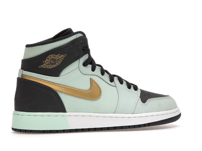 Jordan 1 Retro High Mint Foam Anthracite Metallic Gold (GS)