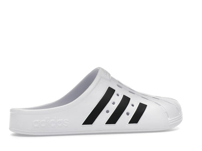 adidas Adilette Clog White Black