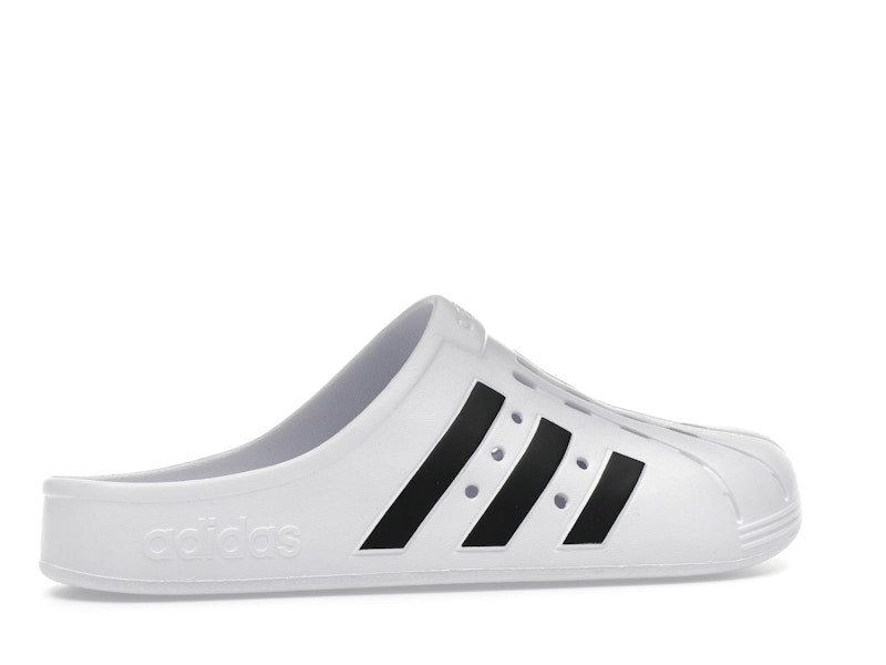adidas Adilette Clog White Black
