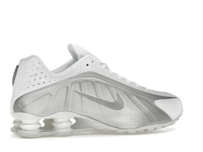 Nike Shox R4 White Bright Crimson Metallic Silver