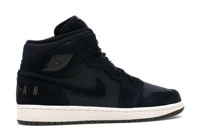 Jordan 1 Mid Black Olive Canvas