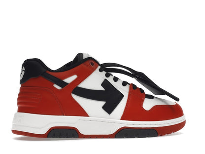 OFF-WHITE Out Of Office OOO Low Tops Black White Red