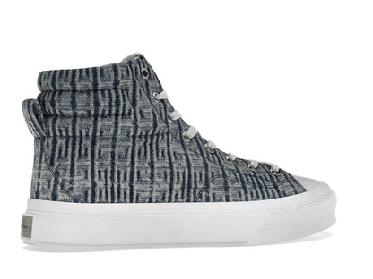 Givenchy City High Top In 4G Denim Blue White
