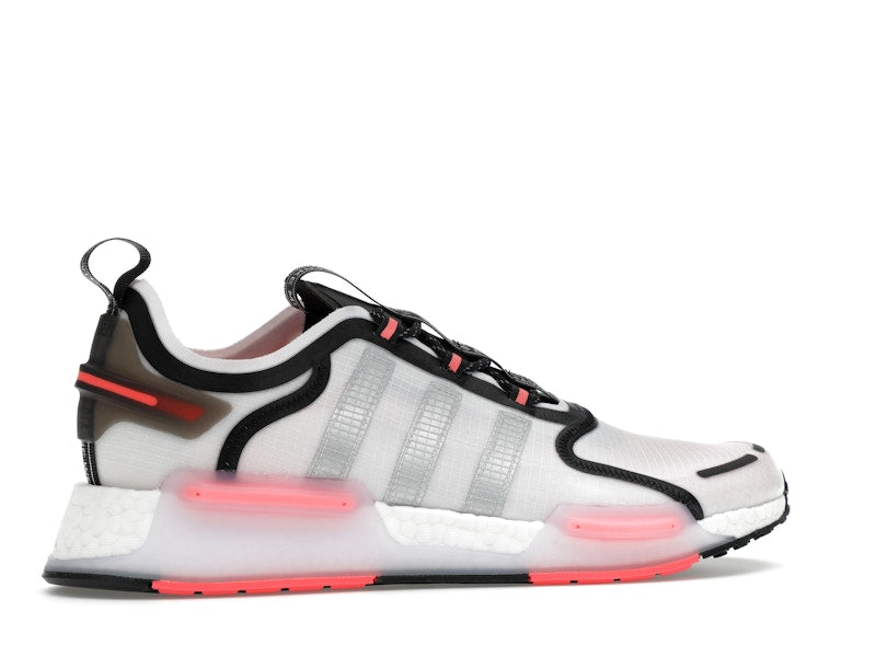 adidas NMD R1 V3 White Matte Silver Crimson