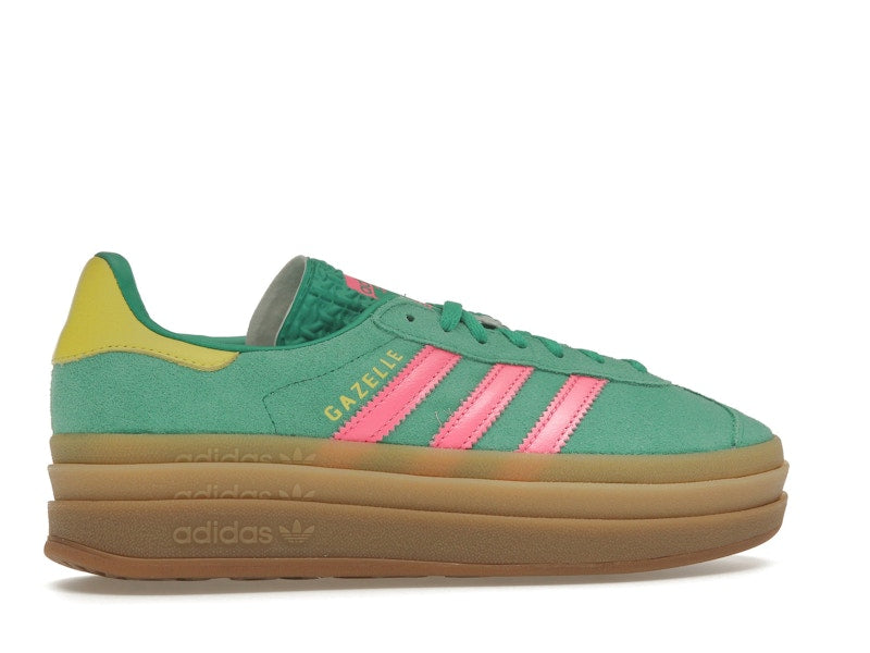 adidas Gazelle Bold Court Green Lucid Pink (Women's)