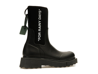 OFF-WHITE For Rainy Days Rain Boot Black (Women's)