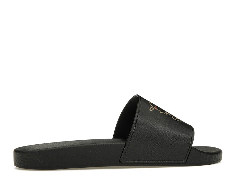 Burberry Check EKD Motif Slide Black
