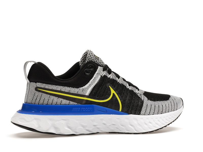Nike React Infinity Run Flyknit 2 Black White Racer Blue Cyber