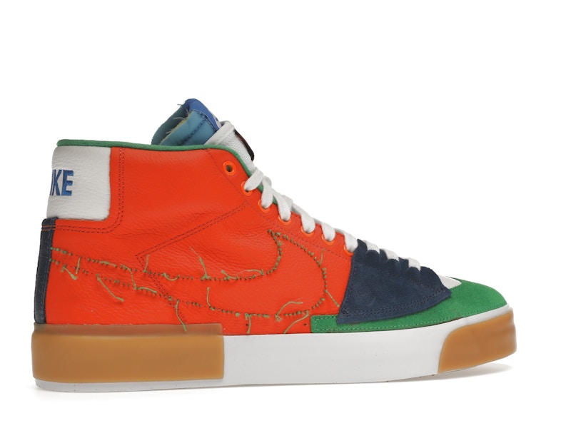 Nike SB Zoom Blazer Mid Edge Safety Orange University Gold