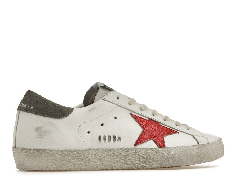 Golden Goose Super-Star White Red Grey
