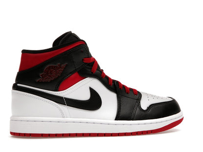 Jordan 1 Mid Gym Red Black Toe