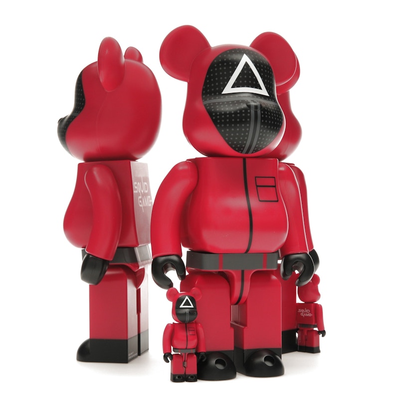 Bearbrick x Squid Game Guard (Circle/Triangle/Square) 100% & 400% Set of 3