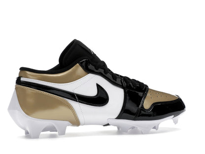 Jordan 1 Low TD Cleat Patent Gold Toe