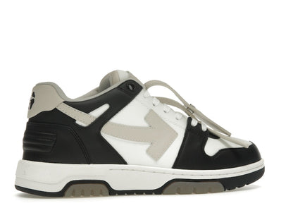 OFF-WHITE Out Of Office OOO Low Tops Black Beige