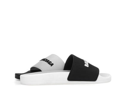 Balenciaga Pool Slides White Black (Women's)