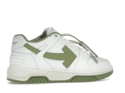 OFF-WHITE Out Of Office OOO Low Tops White Sage