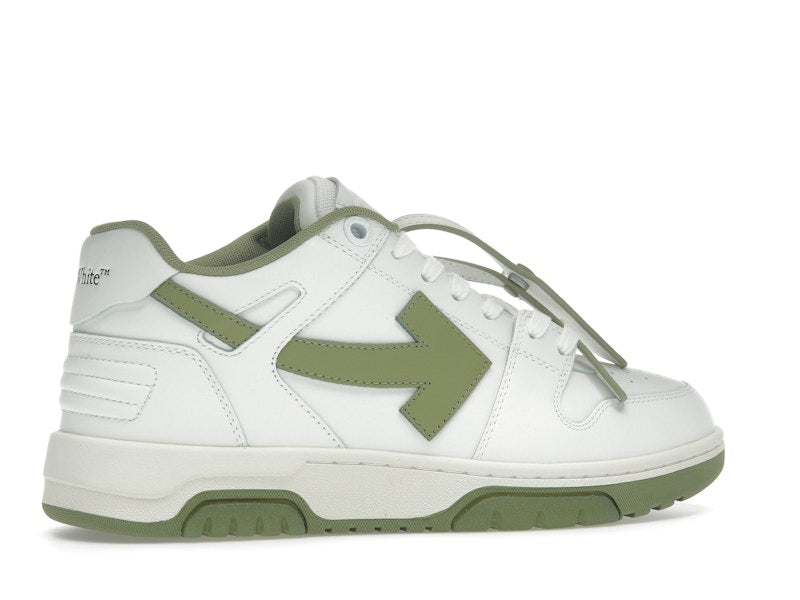 OFF-WHITE Out Of Office OOO Low Tops White Sage