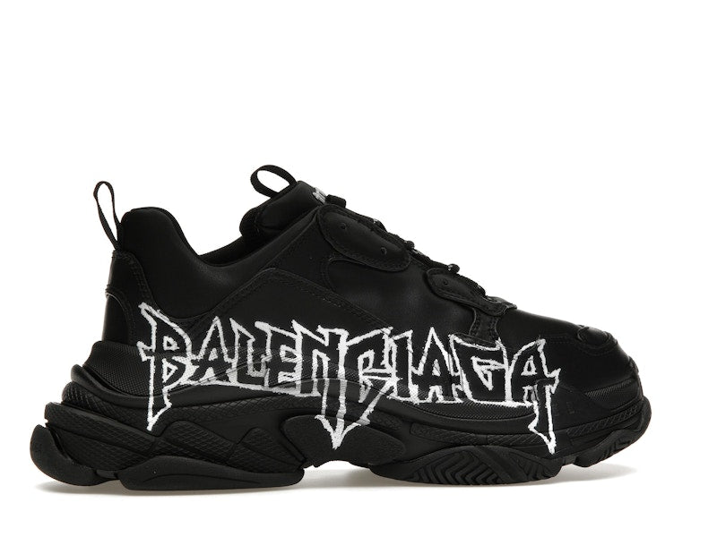 Balenciaga Triple S DIY Metal Artwork Black
