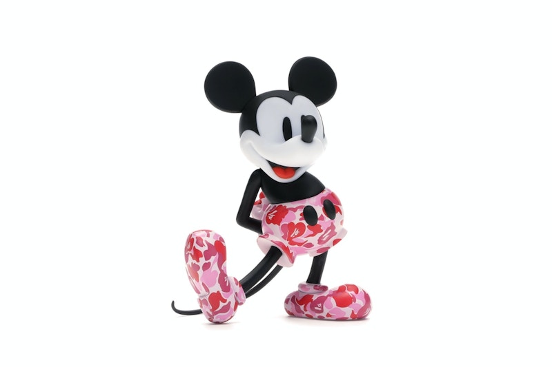 BAPE x Mickey Mouse 90th Anniverary Figure Red Camo