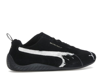 Balenciaga x Puma Speedcat Suede Distressed Black White
