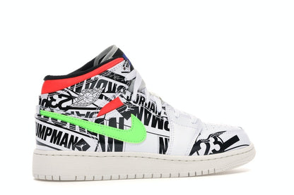 Jordan 1 Mid All Over Logos (GS)