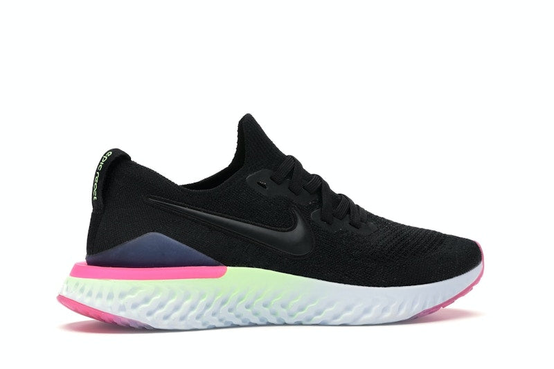Nike Epic React Flyknit 2 Black Sapphire Hyper Pink (Women's)