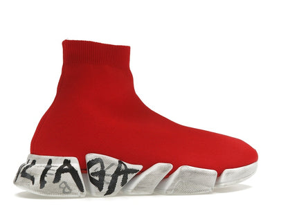 Balenciaga Speed 2.0 Graffiti Red White