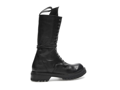 Rick Owens Army Laced Boot Black