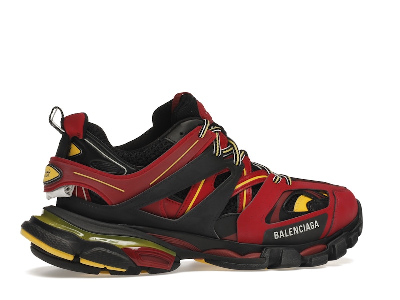 Balenciaga Track Trainers Burgundy Black