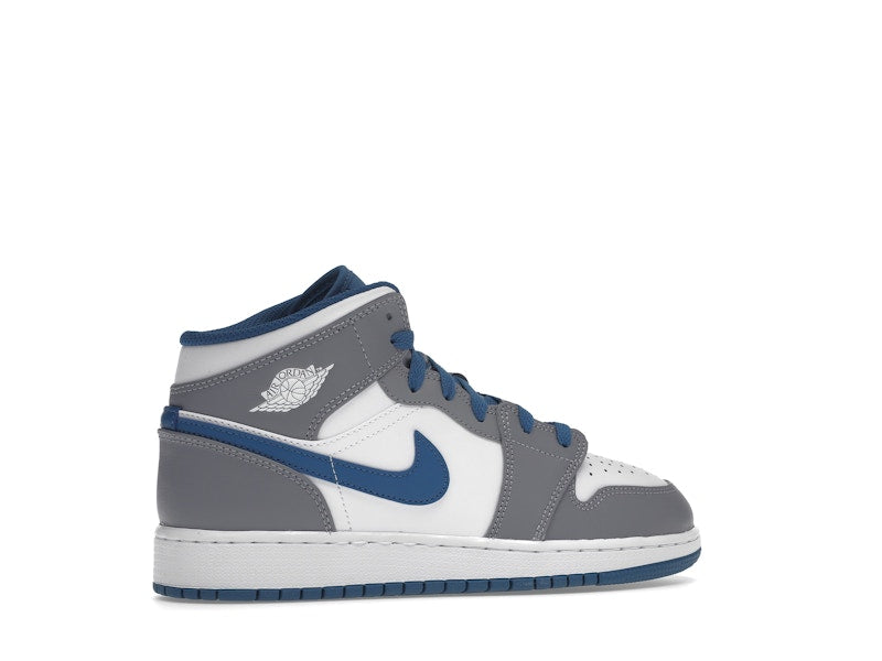 Jordan 1 Mid True Blue Cement (GS)