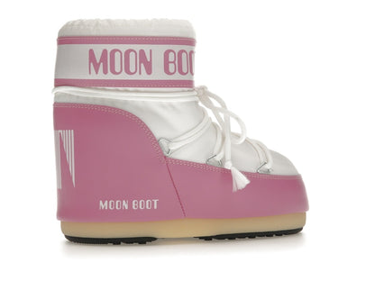 Moon Boot Icon Nylon Low Boot Pink White