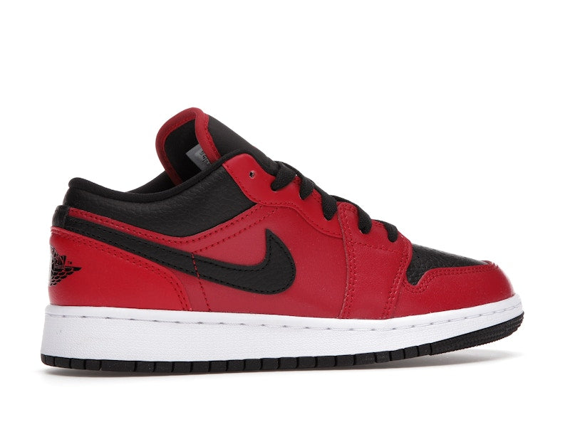 Jordan 1 Low Gym Red Black Pebbled (GS)
