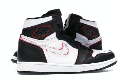 Jordan 1 Retro High Defiant White Black Gym Red