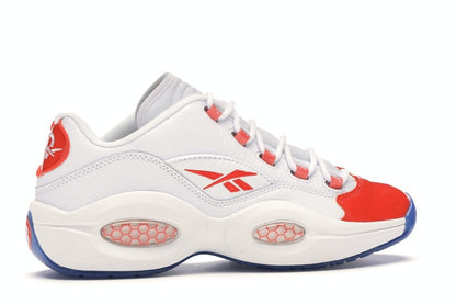 Reebok Question Low Patent Toe Orange