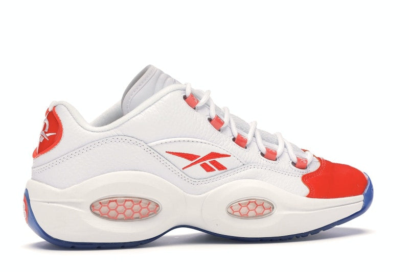 Reebok Question Low Patent Toe Orange