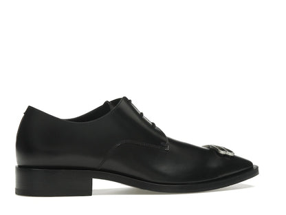 Balenciaga Rim Derby Shoes Black Leather