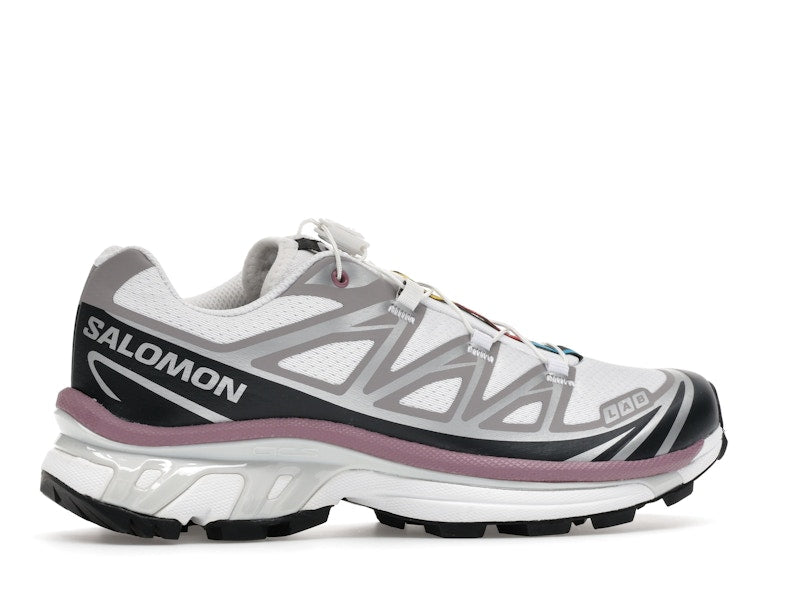 Salomon XT-6 White Black Dusky Orchid